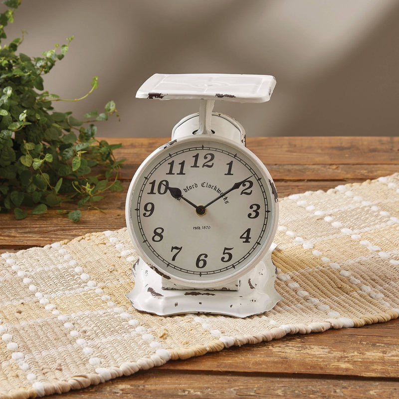 Scale Clock White