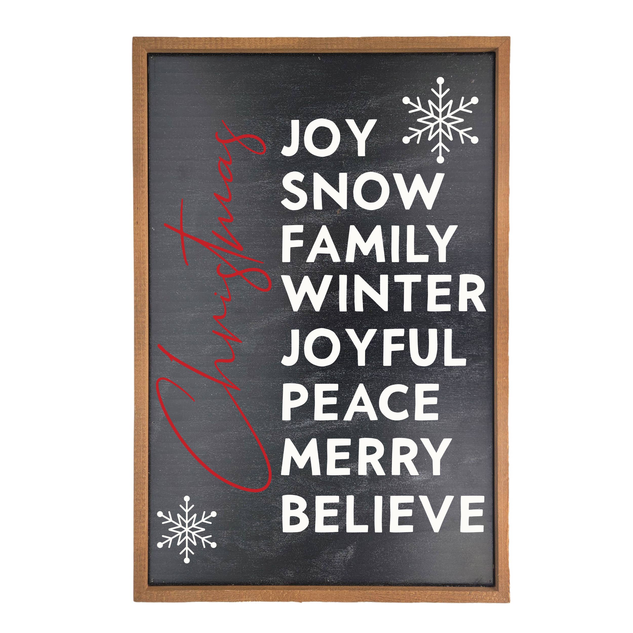Christmas Signe Christmas List Holiday - Sign – Olive Tree Marketplace