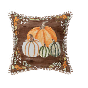Autumn Pumpkins Throw Pillow