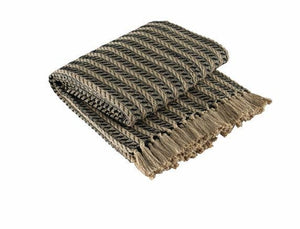 Cable Throw - Black and Tan