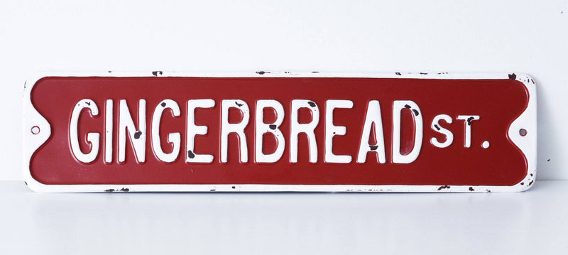 Gingerbread St. Sign