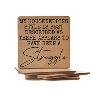 Struggle Wooden Coasters