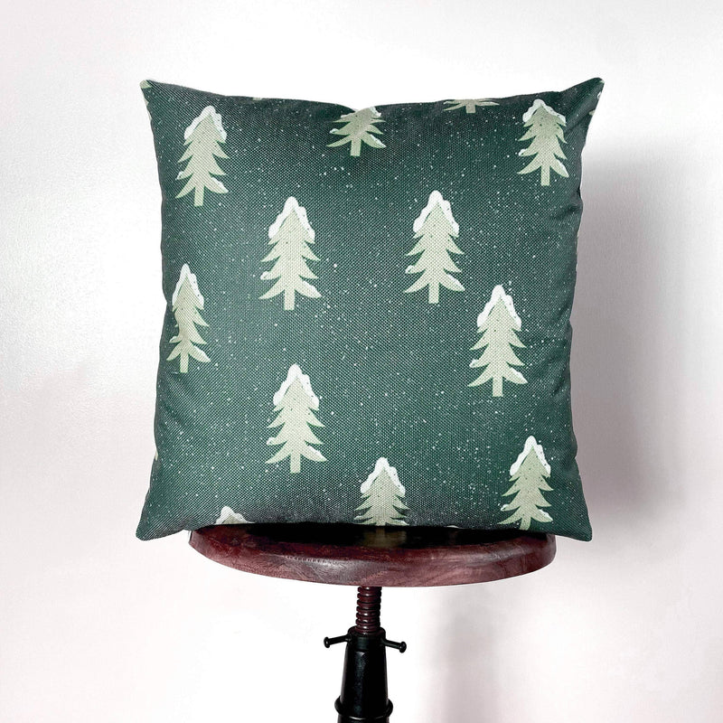 Christmas Trees Throw Pillow